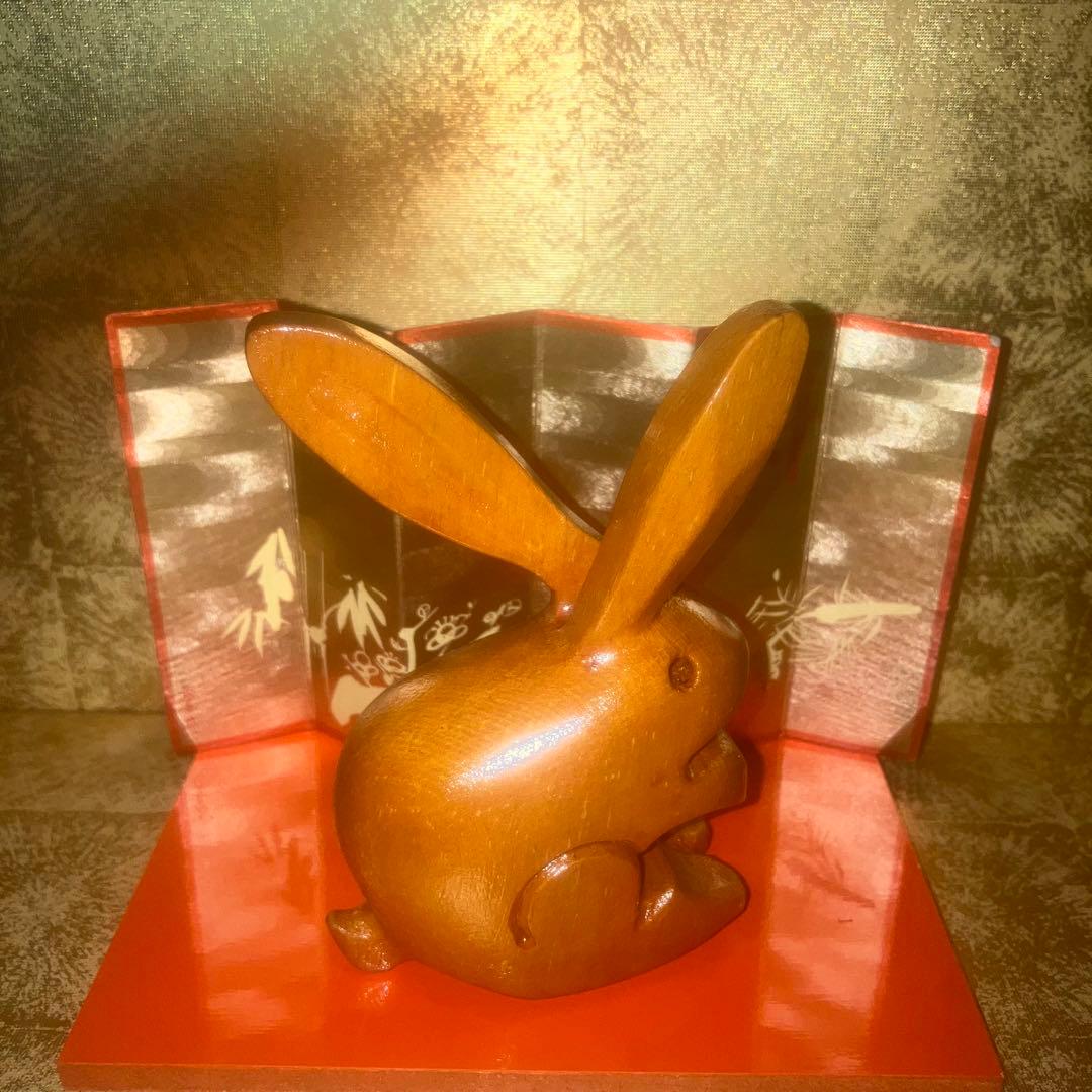 【呪物】縁結び・恋愛成就　縁結びのシンボル兎　縁起物　開運　幸運　覚醒　金運