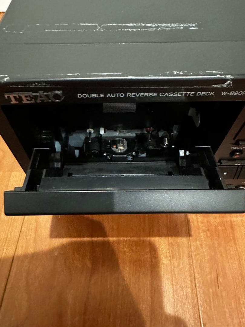 【動作確認済】ダブルカセットデッキ　TEAC　W-890R　ブラック 黒