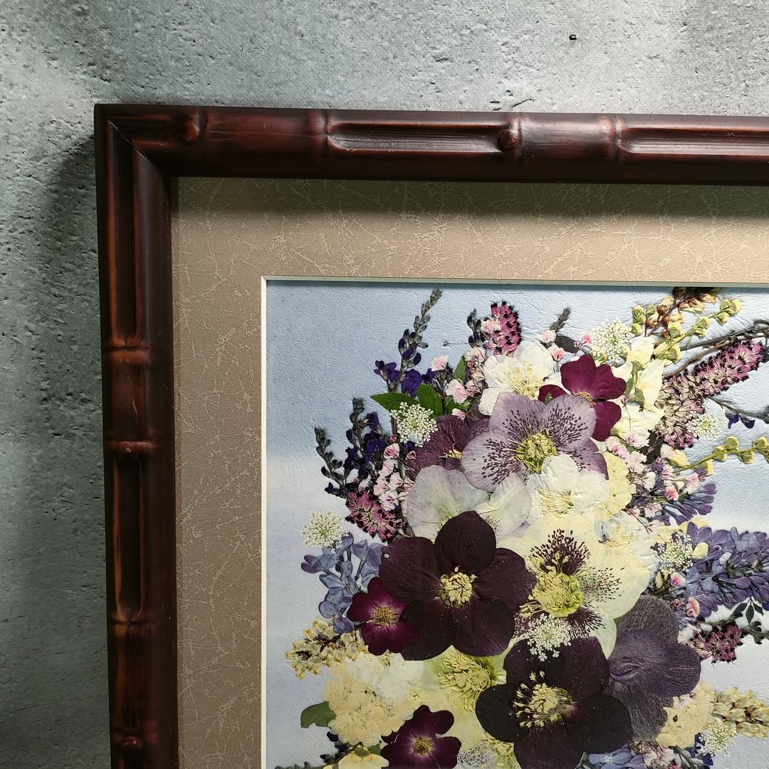 押し花専用額 押し花アート 不思議な花倶楽部 竹 和風額 花カゴ