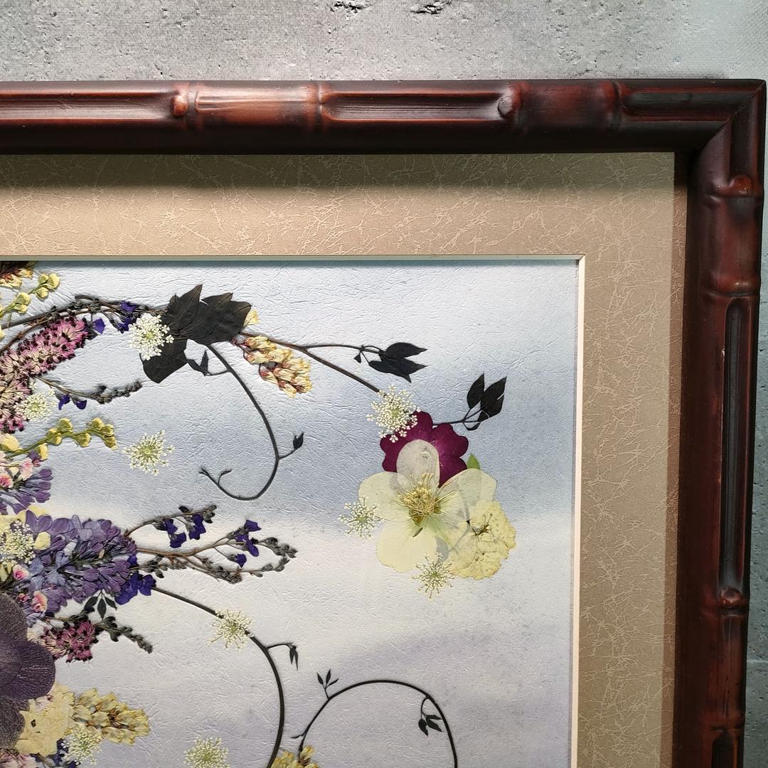 押し花専用額 押し花アート 不思議な花倶楽部 竹 和風額 花カゴ
