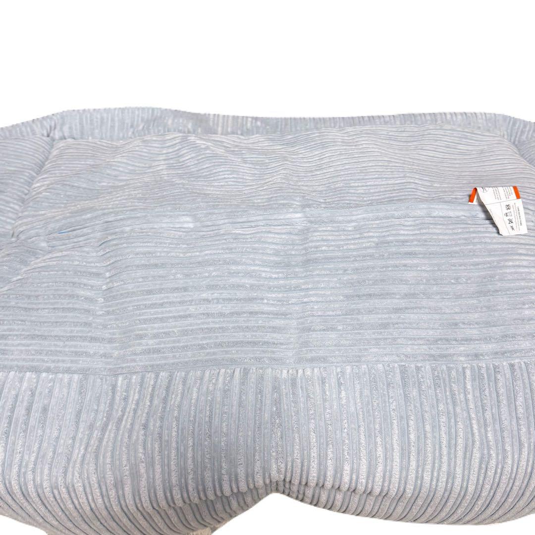 loungepug ビーズクッションソファ クラシックコーデュロイベビーブルー