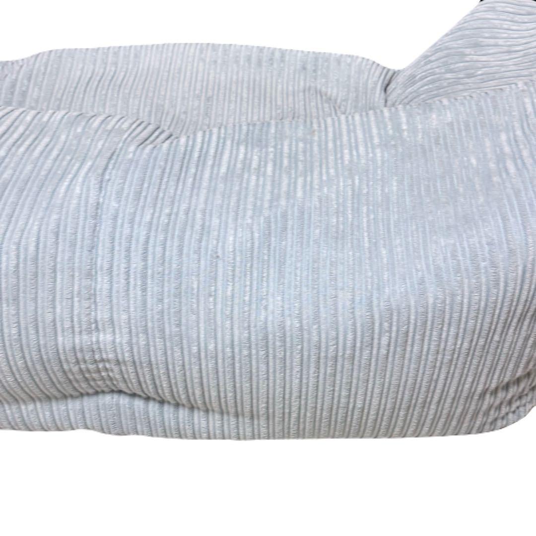 loungepug ビーズクッションソファ クラシックコーデュロイベビーブルー