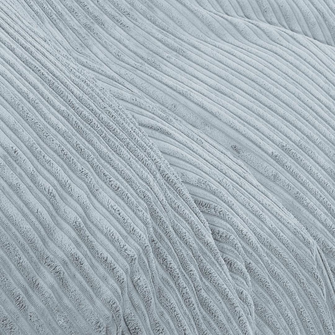 loungepug ビーズクッションソファ クラシックコーデュロイベビーブルー