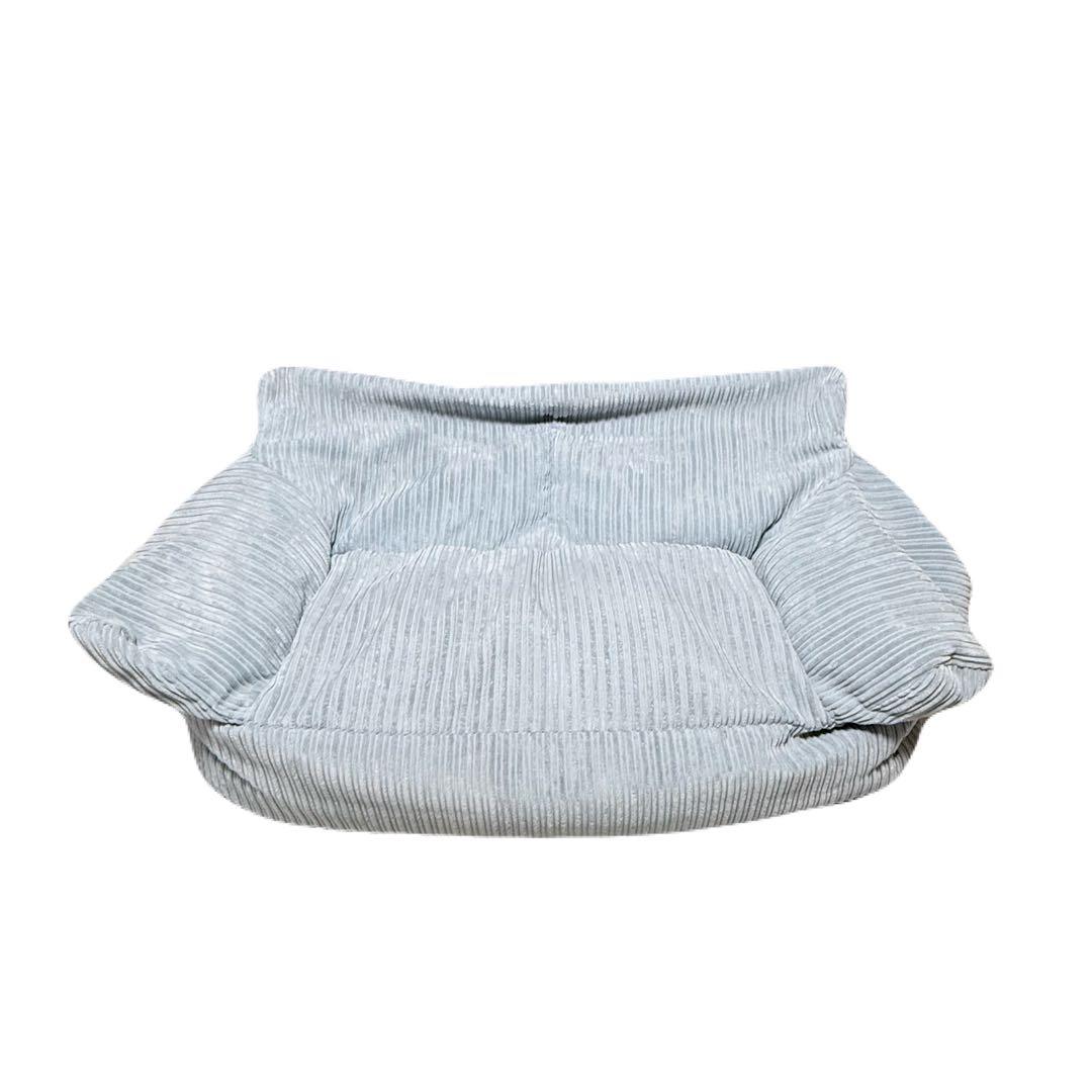 loungepug ビーズクッションソファ クラシックコーデュロイベビーブルー