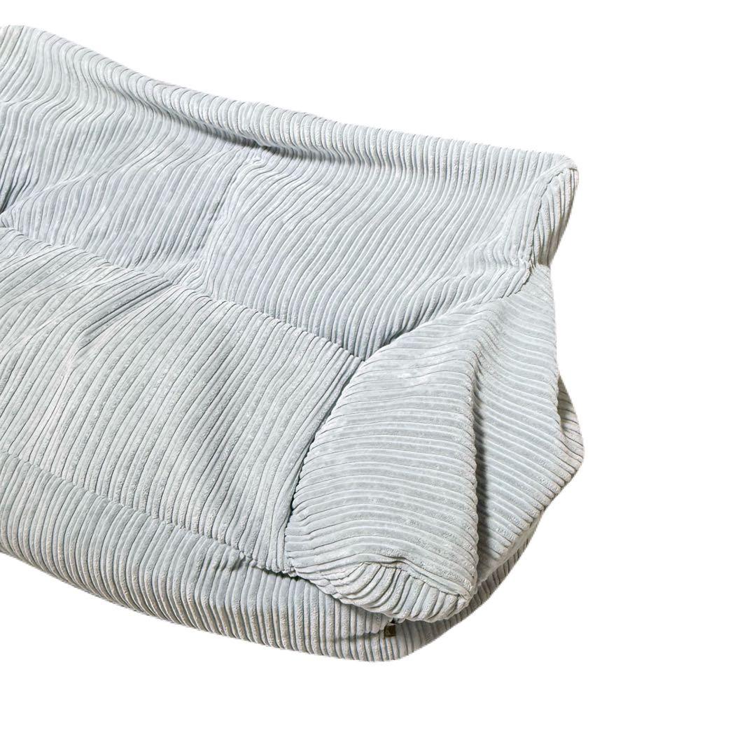 loungepug ビーズクッションソファ クラシックコーデュロイベビーブルー