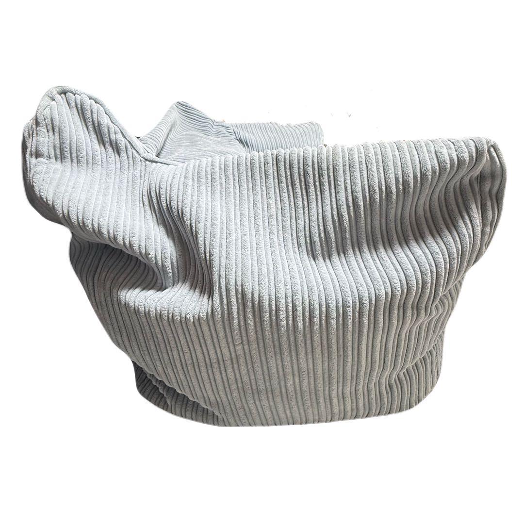 loungepug ビーズクッションソファ クラシックコーデュロイベビーブルー