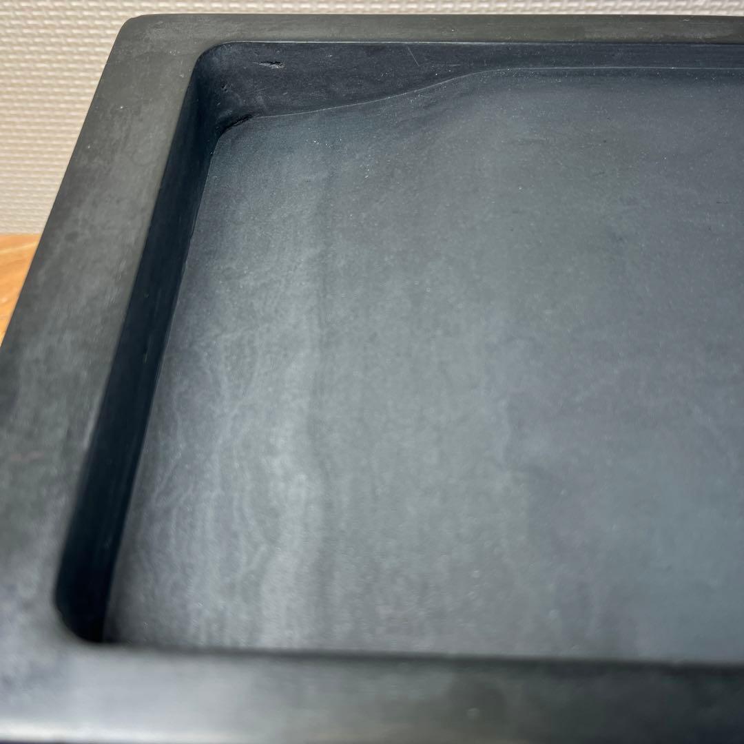 ⭕️雨端硯　鰍沢　文明堂　大型長方研　七寸大　2.3kg超　大作に適応