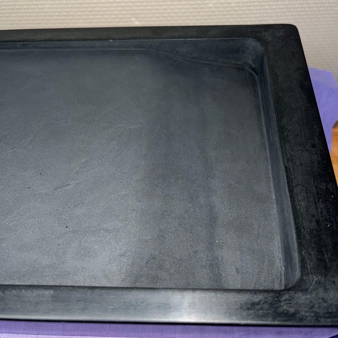 ⭕️雨端硯　鰍沢　文明堂　大型長方研　七寸大　2.3kg超　大作に適応
