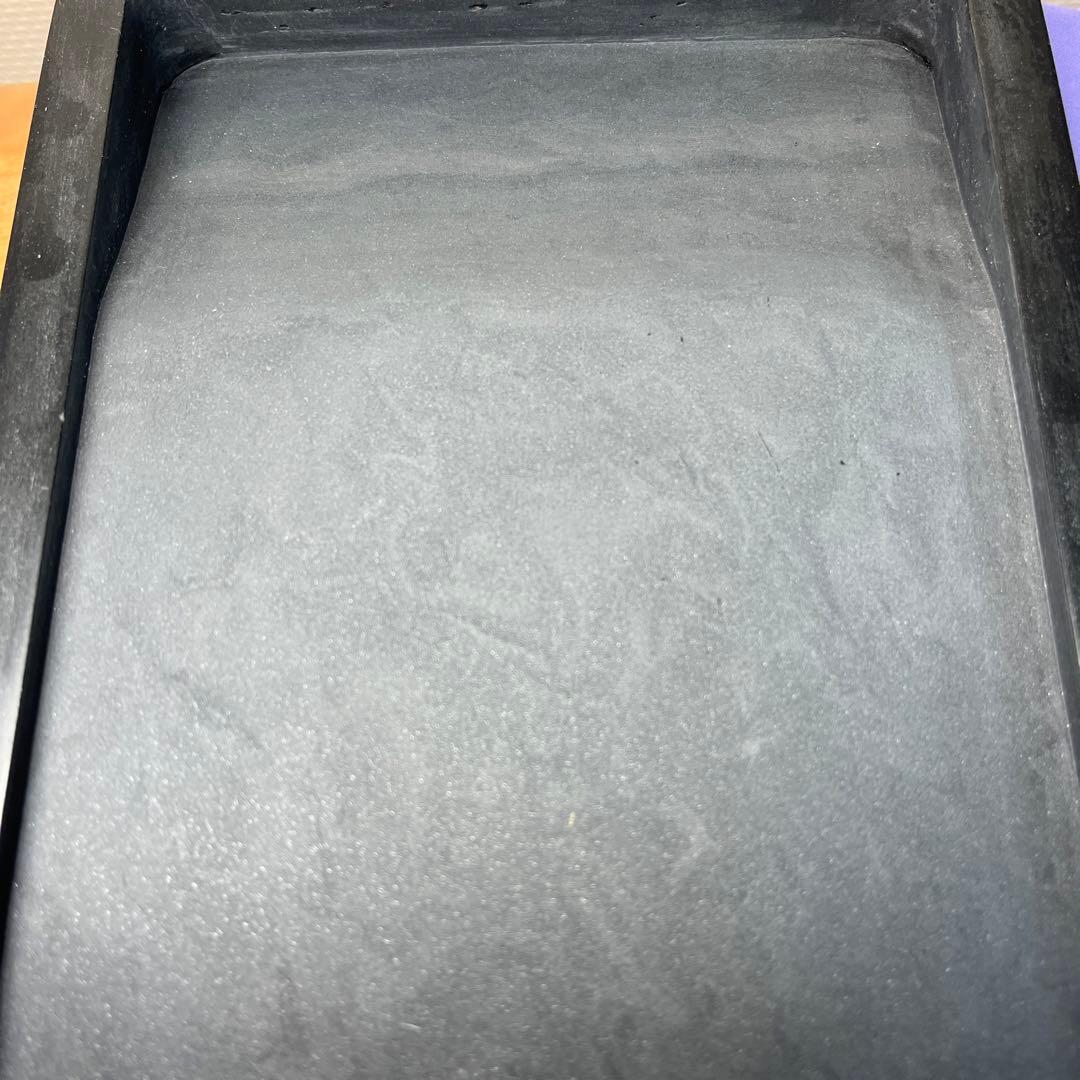⭕️雨端硯　鰍沢　文明堂　大型長方研　七寸大　2.3kg超　大作に適応