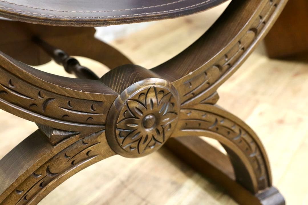 GMIK396A○サボナローラ ダンテスカチェア ヴィンテージ モダン 革張り