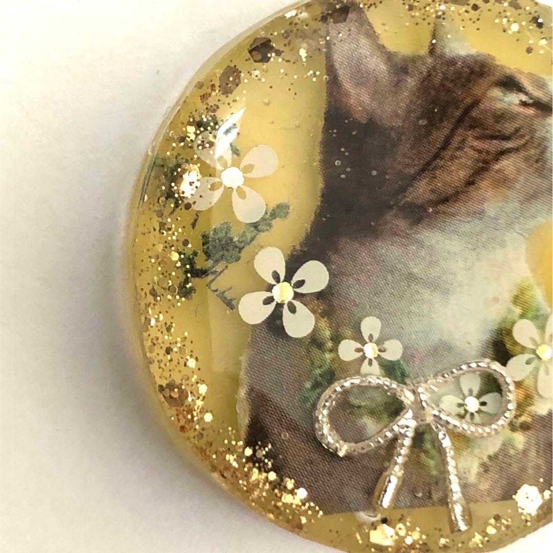 レジンヘアゴムNO.286♡おすまし猫ちゃん