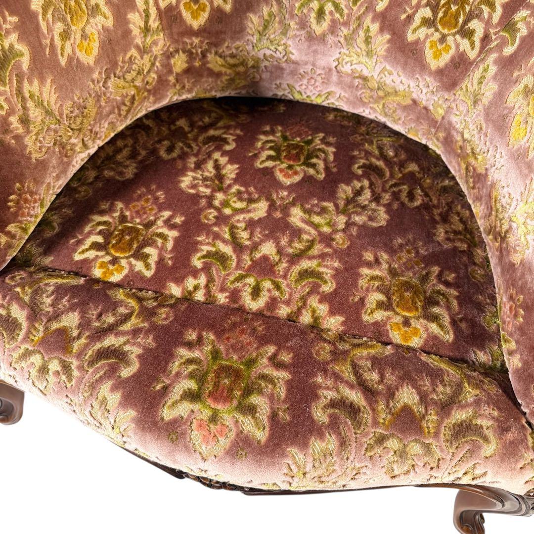 HR384 【美品】カリモク DOMANI ルイ15世 ロココ調　猫足