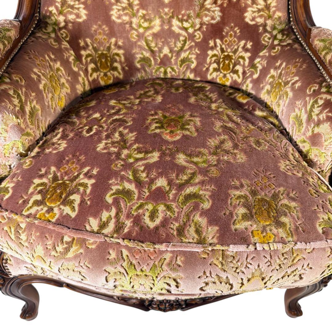 HR384 【美品】カリモク DOMANI ルイ15世 ロココ調　猫足