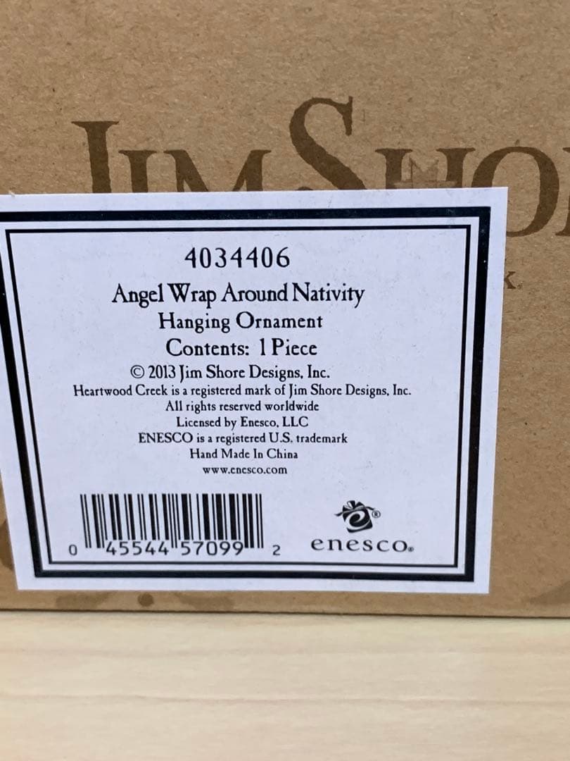 陶器製 天使のフィギュア JIM SHORE Angel Wrap～ジムショア