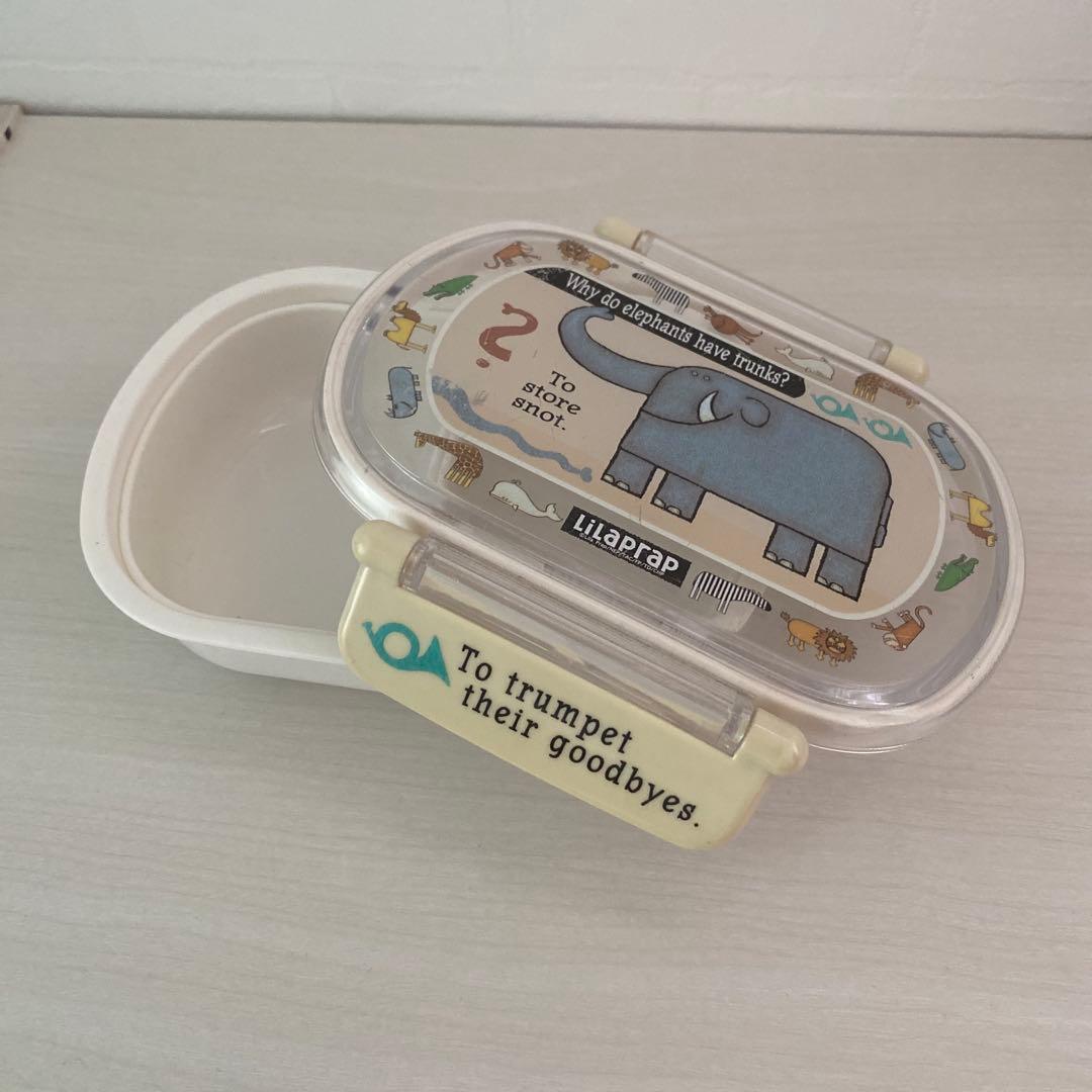 No.566横入れお弁当（小）可愛い水色リボン柄