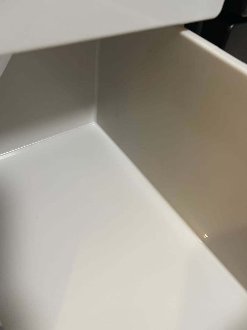 Fits プラス5段チェスト 幅75cmキャスター付きホワイト最終値下げ