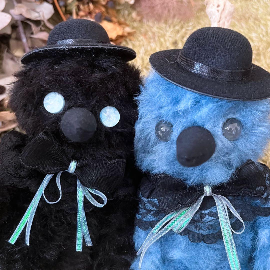 【よるむ】　あみぐるみ　オーダーメイド　ぬいぐるみ　アートドール　カラス