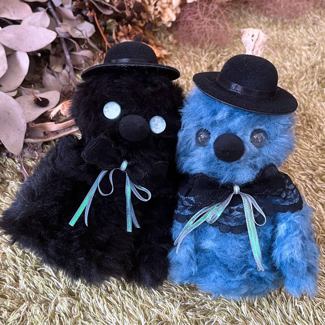 【よるむ】　あみぐるみ　オーダーメイド　ぬいぐるみ　アートドール　カラス