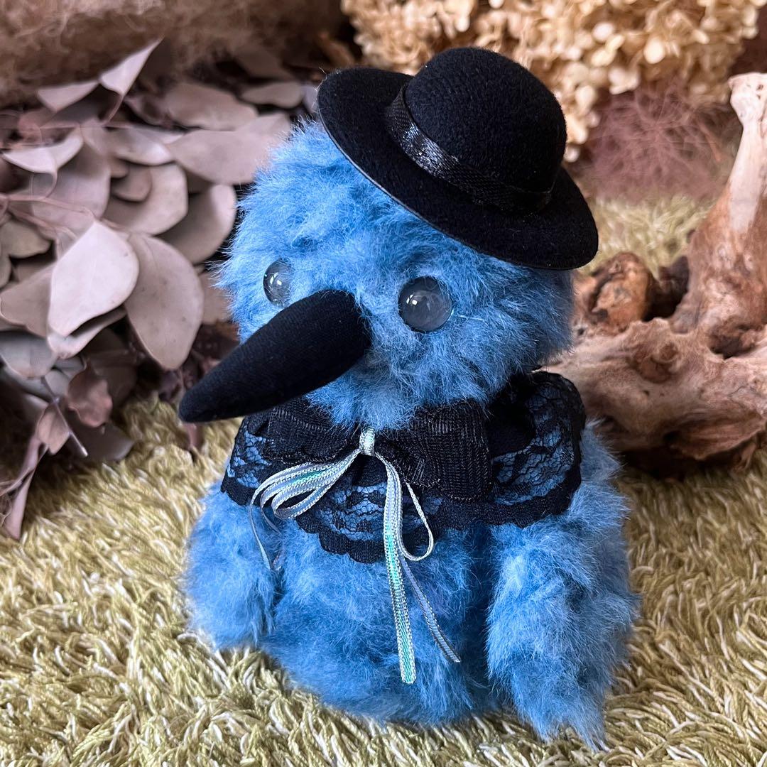 【よるむ】　あみぐるみ　オーダーメイド　ぬいぐるみ　アートドール　カラス