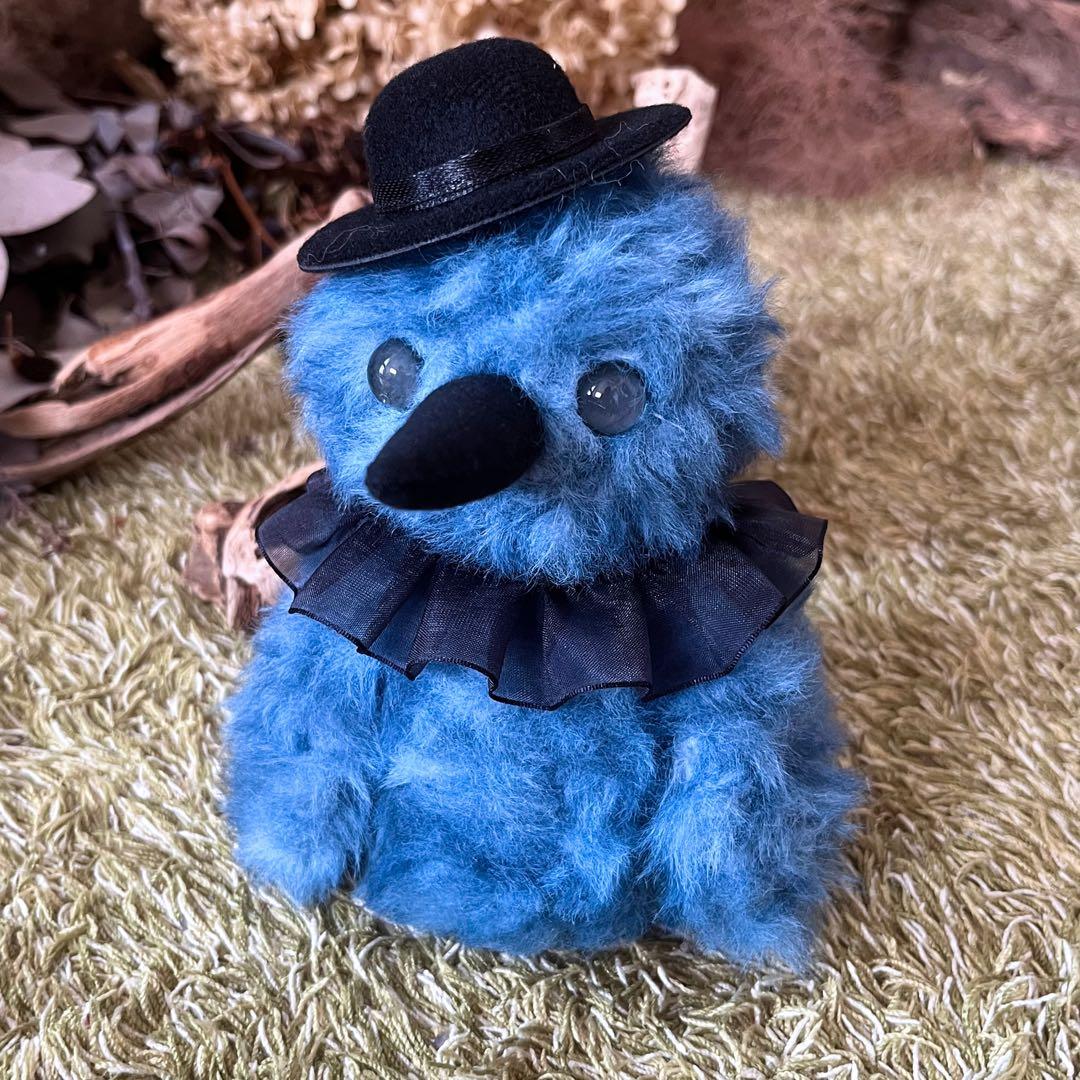 【よるむ】　あみぐるみ　オーダーメイド　ぬいぐるみ　アートドール　カラス