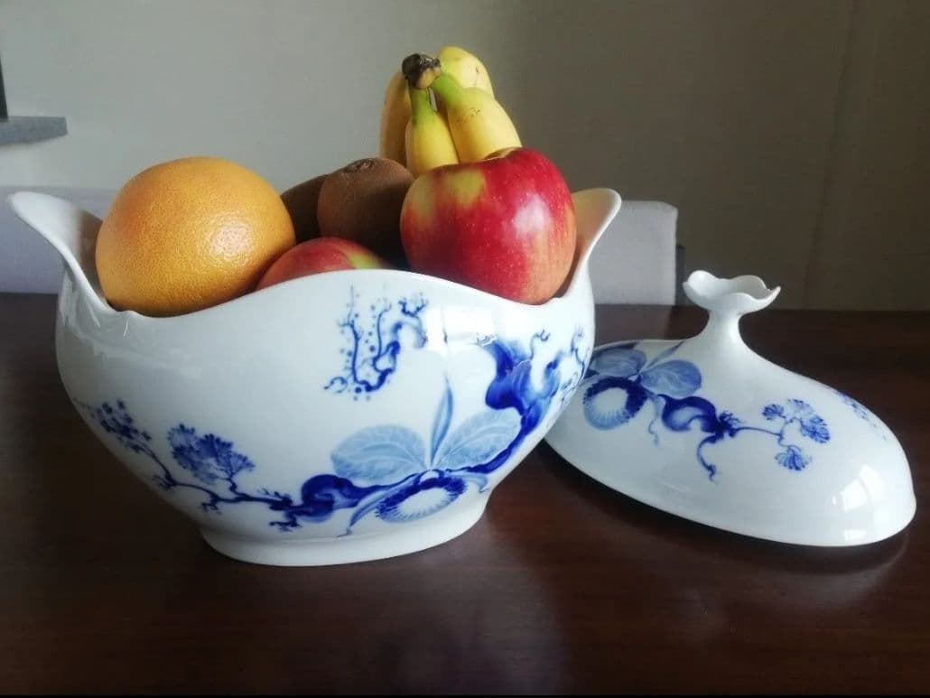 珍品【MEISSEN】ブルーオーキッド 大型スープチューリン 約3.5L 一級品