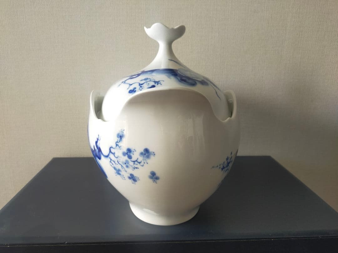 珍品【MEISSEN】ブルーオーキッド 大型スープチューリン 約3.5L 一級品