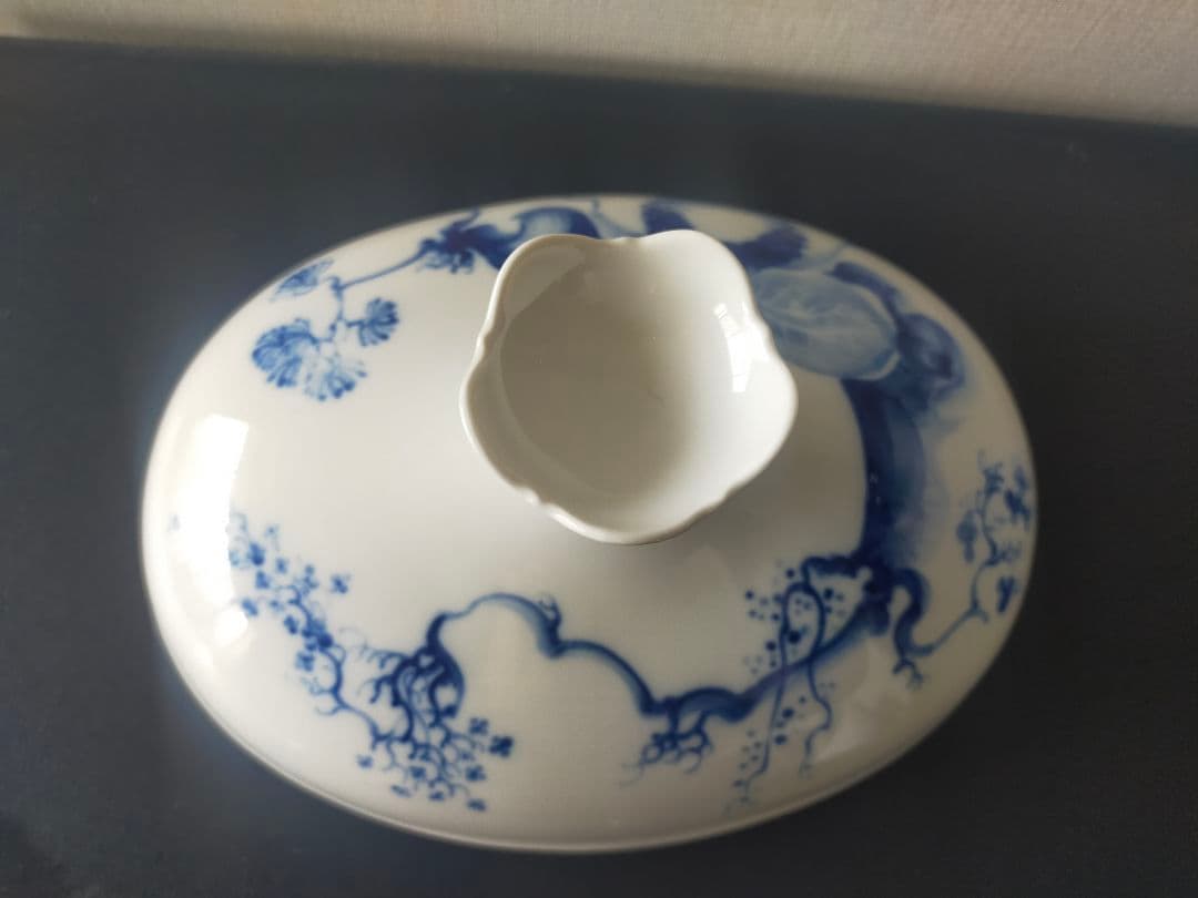 珍品【MEISSEN】ブルーオーキッド 大型スープチューリン 約3.5L 一級品