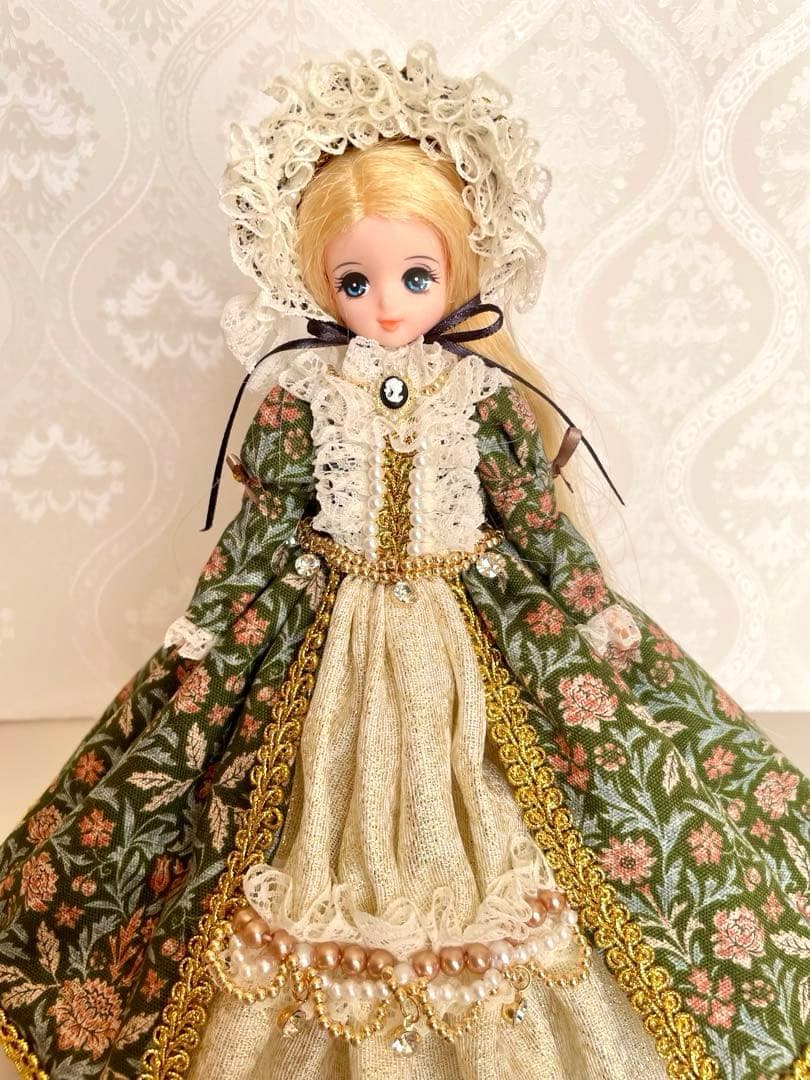 リカちゃん服　アンティーク風ドレス　２点セット　ハンドメイド