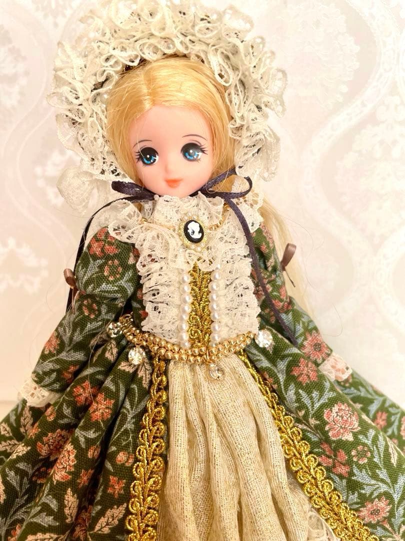 リカちゃん服　アンティーク風ドレス　２点セット　ハンドメイド