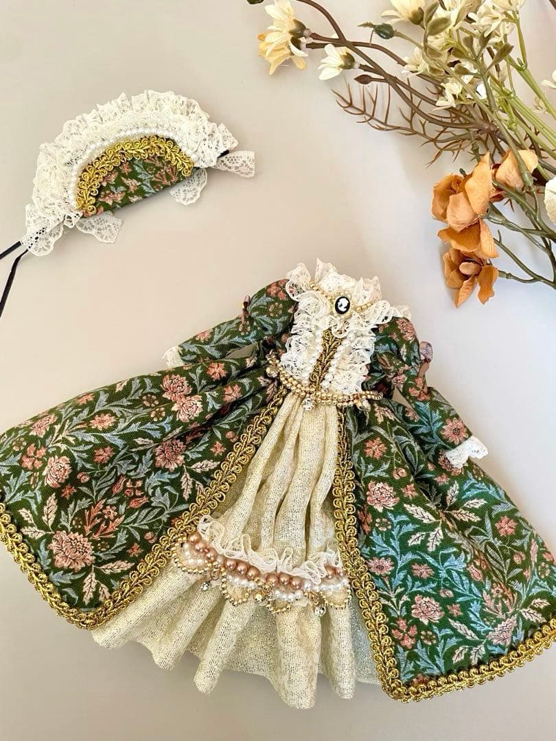 リカちゃん服　アンティーク風ドレス　２点セット　ハンドメイド