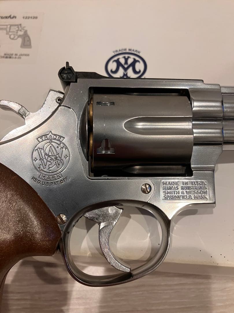 マルシンスミス&ウェッソンM686/4インチシルバーABCプラグリップ