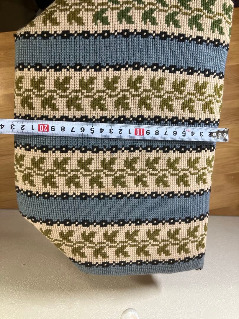 北欧アンティーク スツール（デンマーク製 1920年代頃）刺繍張り東欧現地買付品