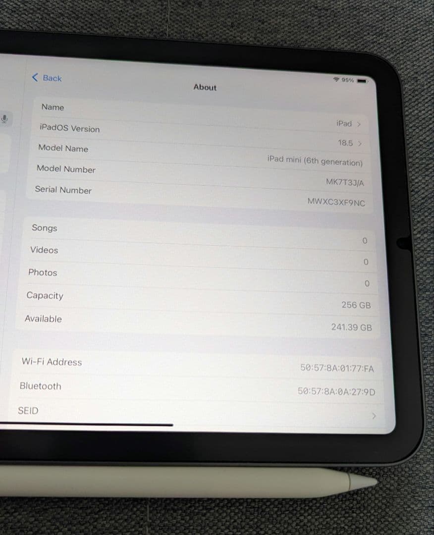 iPad mini 6 256gb (スペースグレー) + Apple Pen