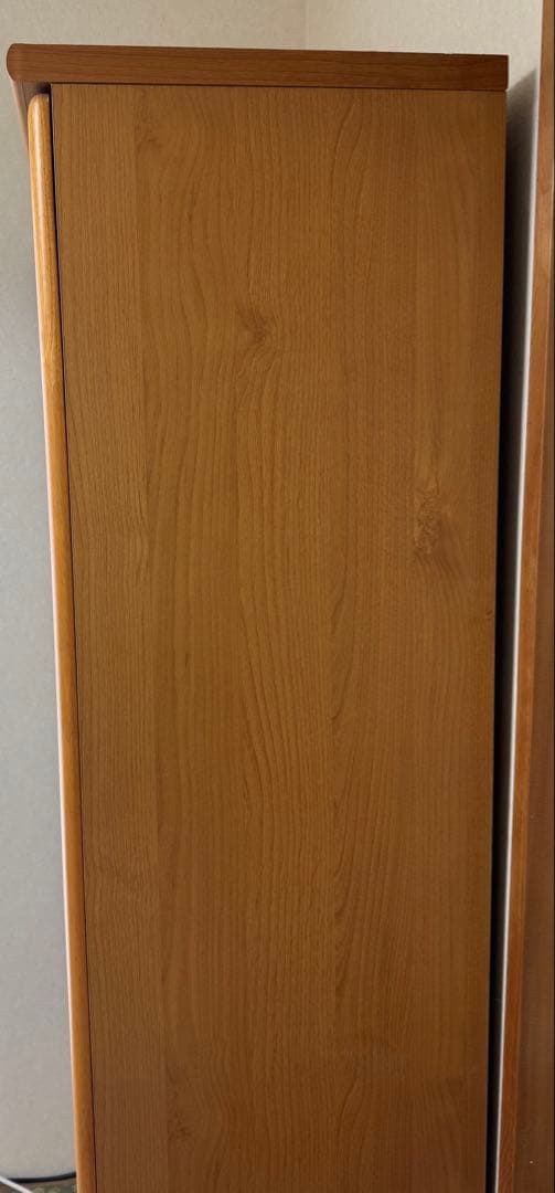 木製本棚 ガラス扉付き　大量収納　可動式　送料込