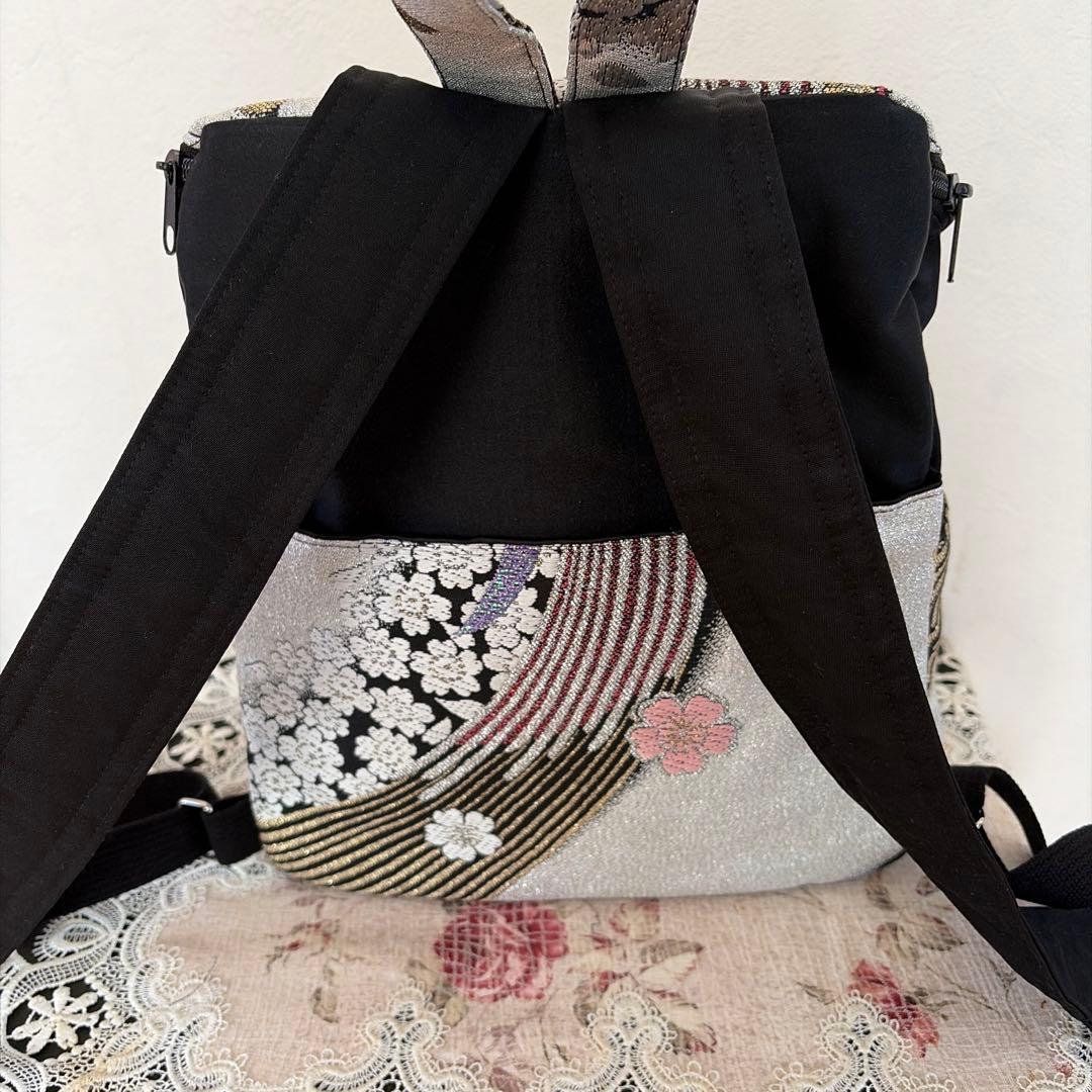 帯リメイクリュック 3-64