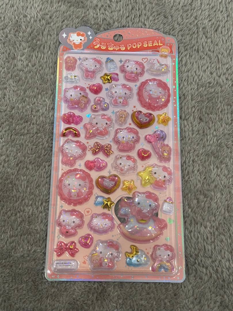 【新品正規品】うるちゅるポップシール サンリオキャラクターディズニー9枚セット