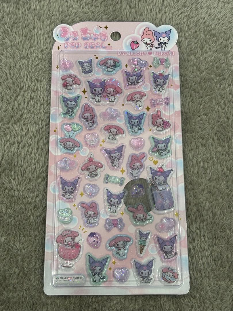 【新品正規品】うるちゅるポップシール サンリオキャラクターディズニー9枚セット