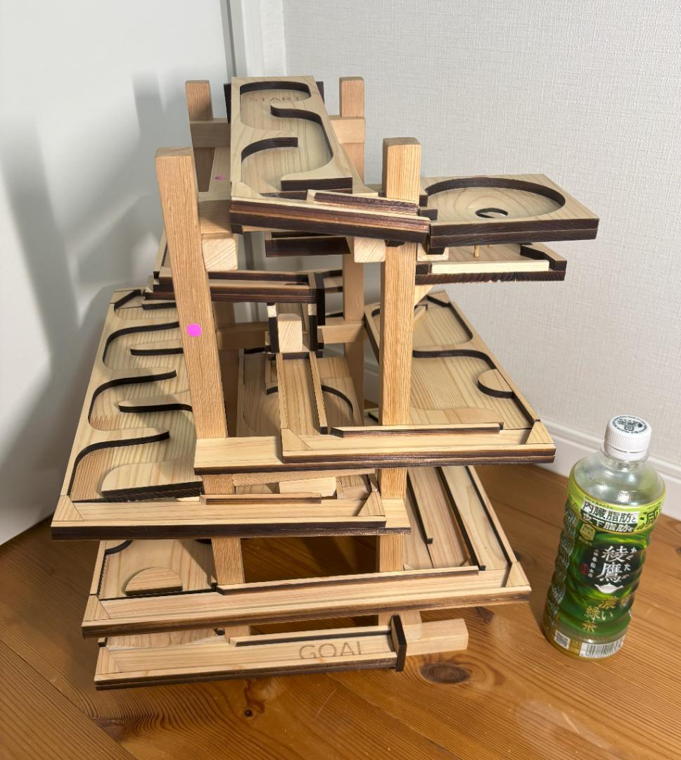 ビー玉コロコロ装置「バビロン」（木製ハンドメイド）『ゴリラのケンT』さま　専用