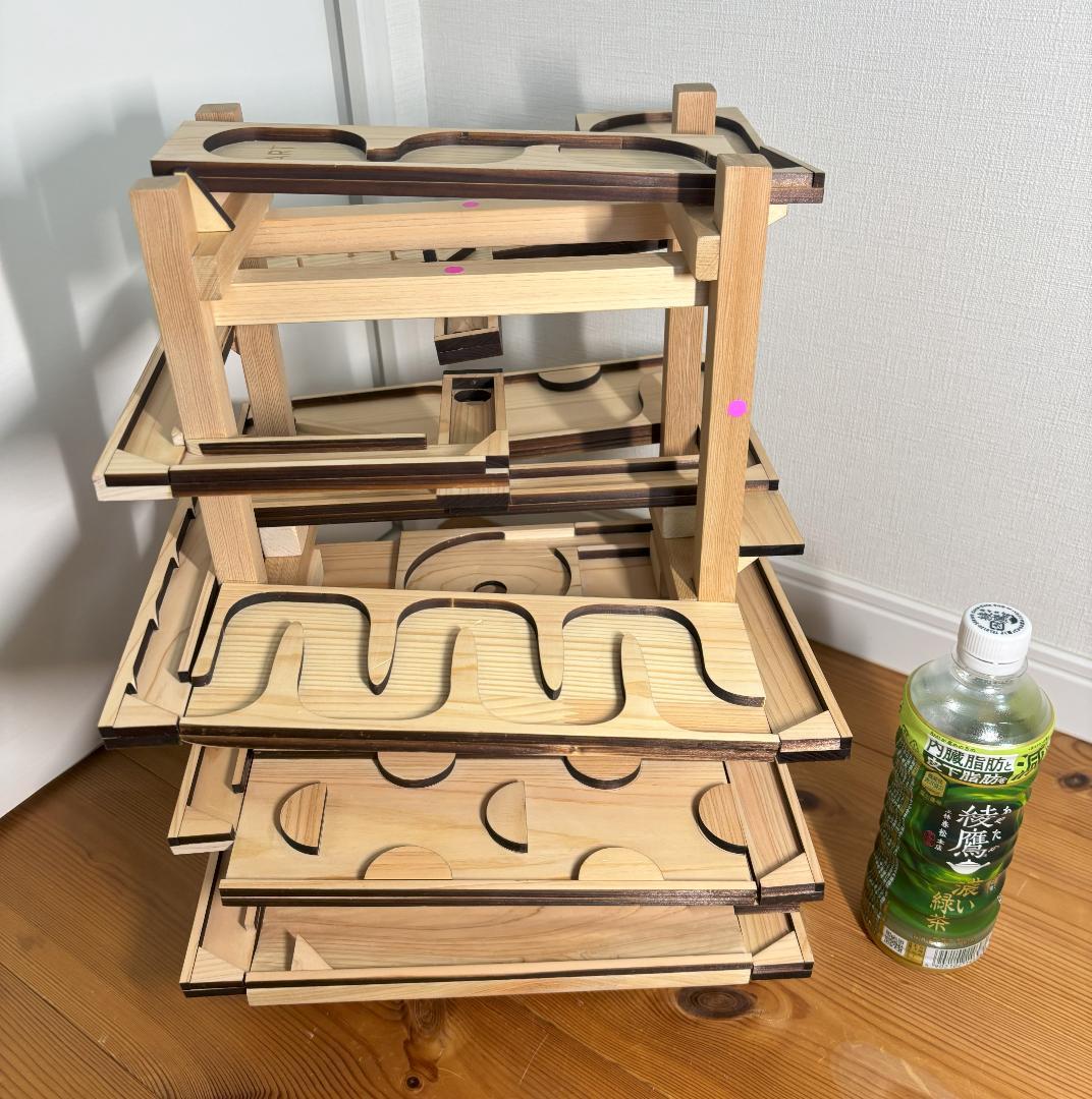 ビー玉コロコロ装置「バビロン」（木製ハンドメイド）『ゴリラのケンT』さま　専用