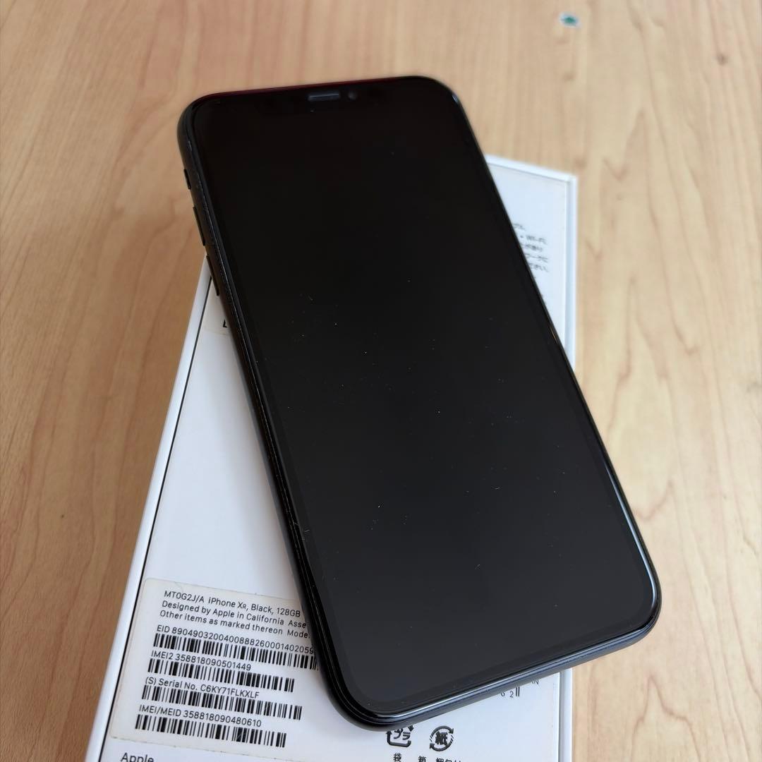 iPhone XR 128GB ブラック 本体 SIMフリー