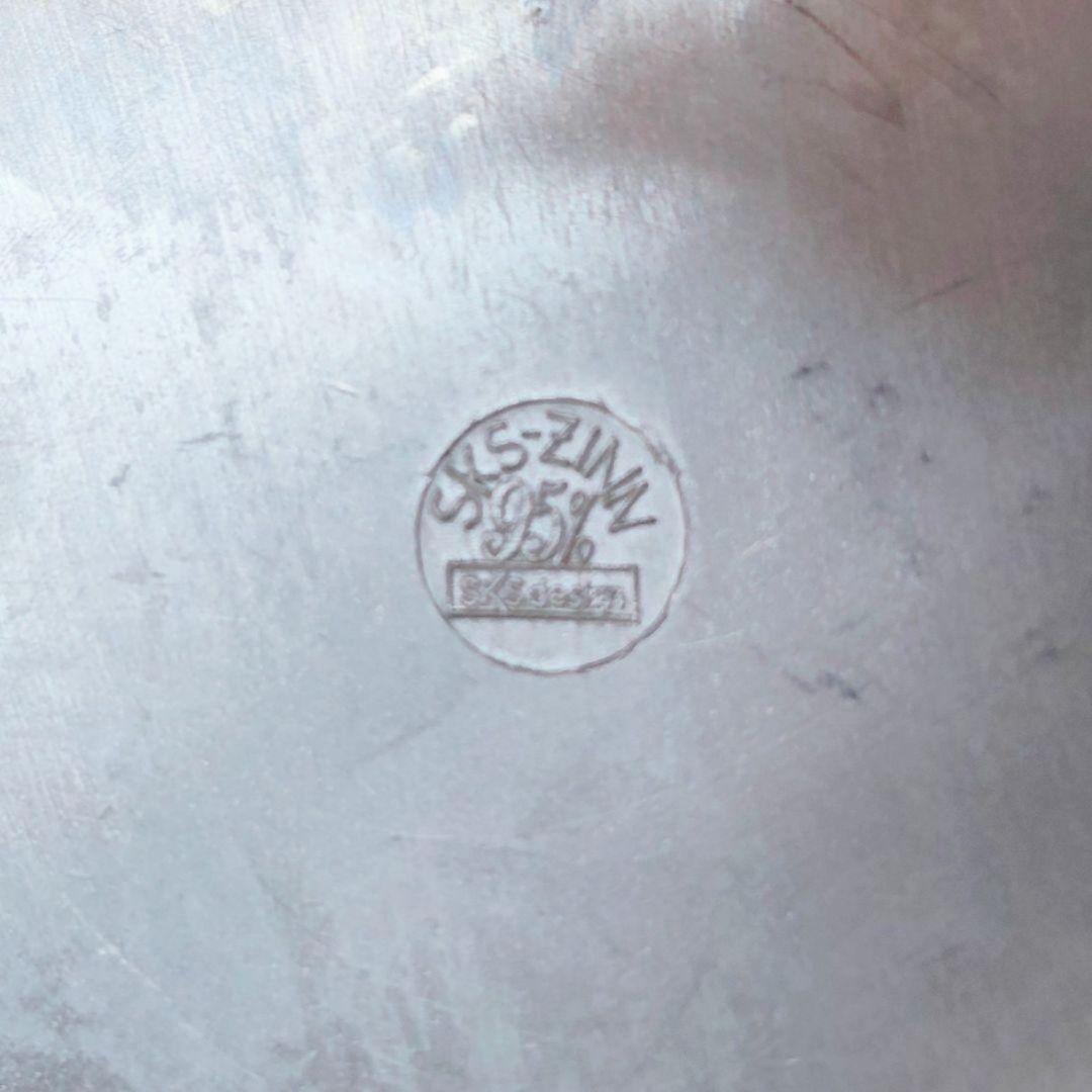 ピューター ビアマグ ビアジョッキ アンティーク ヴィンテージ 錫製 彫刻