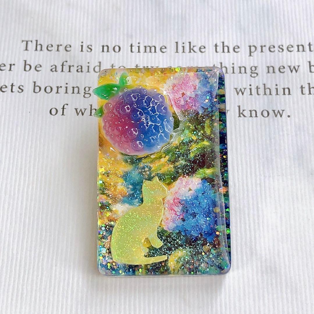 同梱100円引❤️No.1649 レジン ヘアゴム ♡ 猫 ネコ ねこ ♡