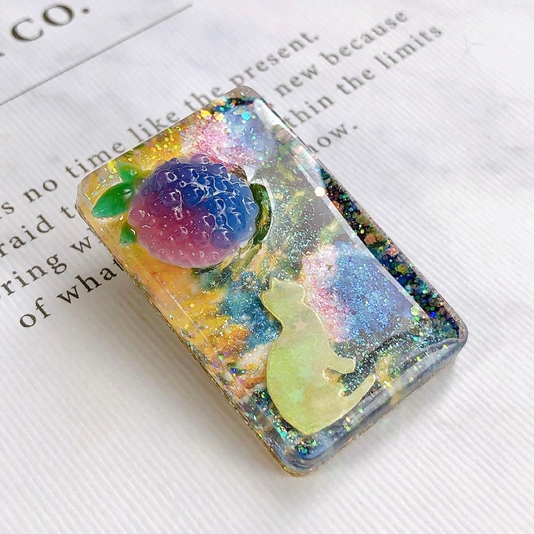 同梱100円引❤️No.1649 レジン ヘアゴム ♡ 猫 ネコ ねこ ♡