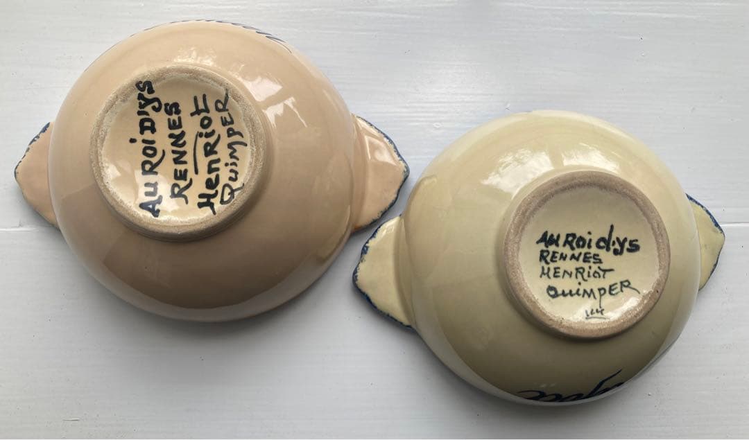 カンペール焼の器　ペア