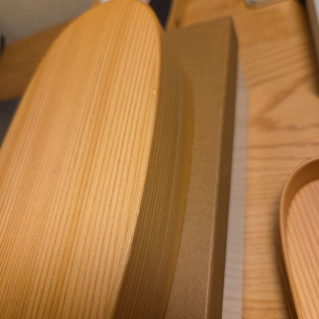 大館工芸社 曲げわっぱ　軌々(紫紺)　二段曲げわっぱ弁当箱　美品