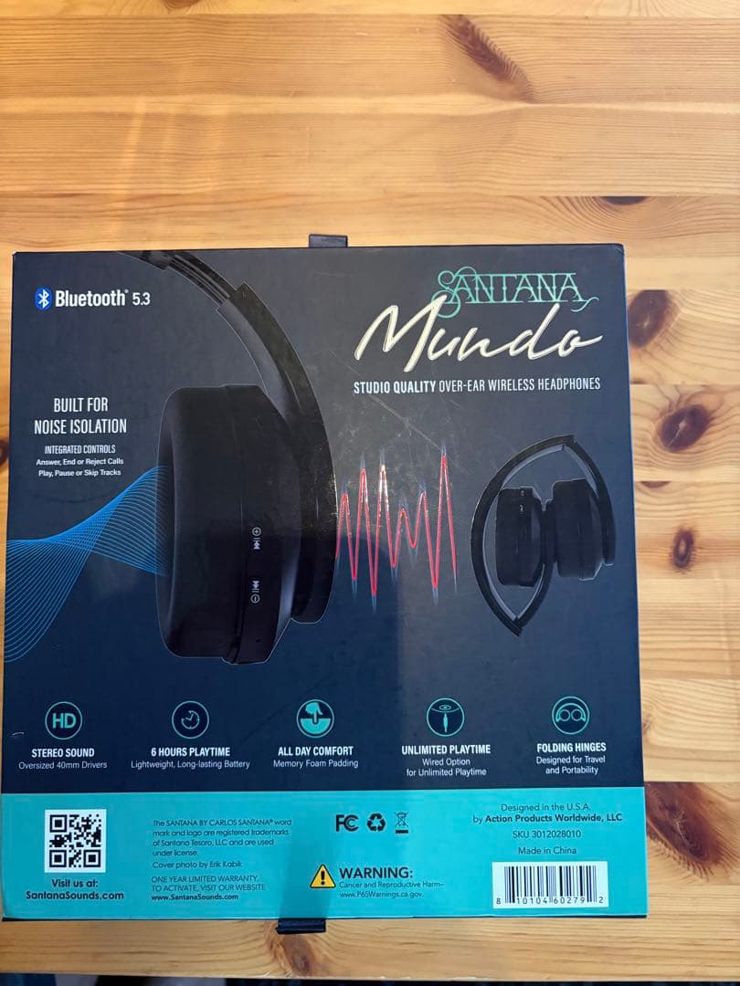 Santana シグネーチャー　Mundo ワイヤレスヘッドフォン