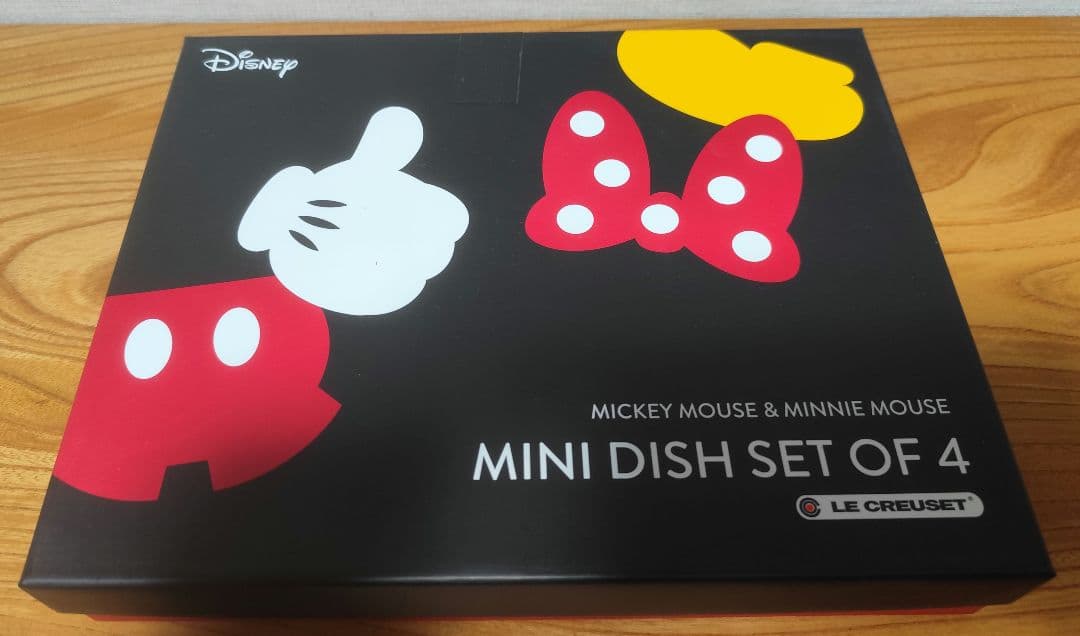 ル・クルーゼ　ディズニー ミッキー&ミニー ミニ・ディッシュ (4個入り)
