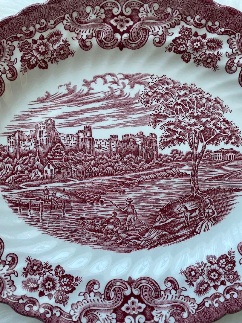 【希少品】イギリス製Olde Country Castlesプレート 骨董品2枚