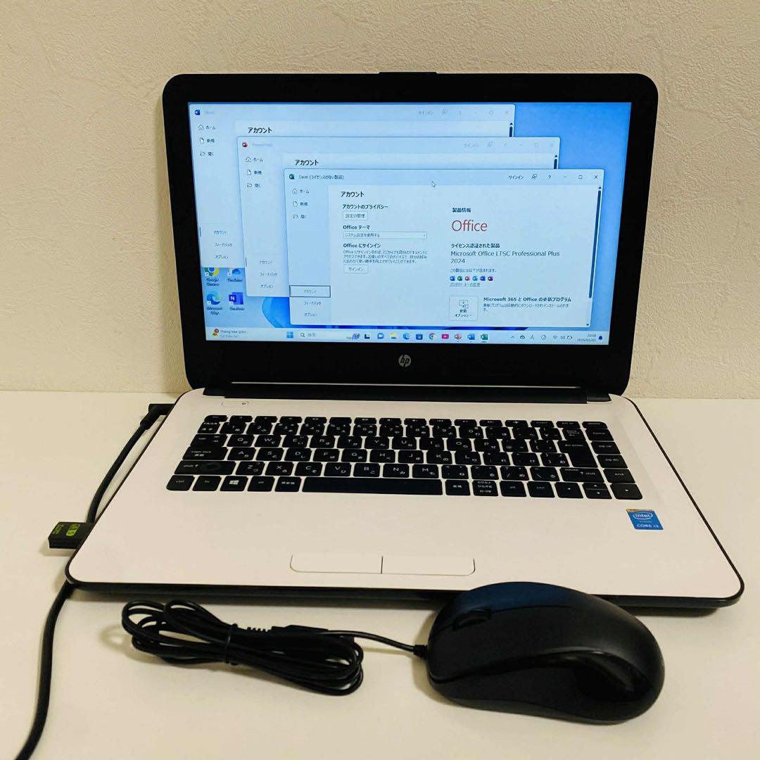 Y137 HPノートパソコンWEBカメラSSD高速Windows11オフィス付き