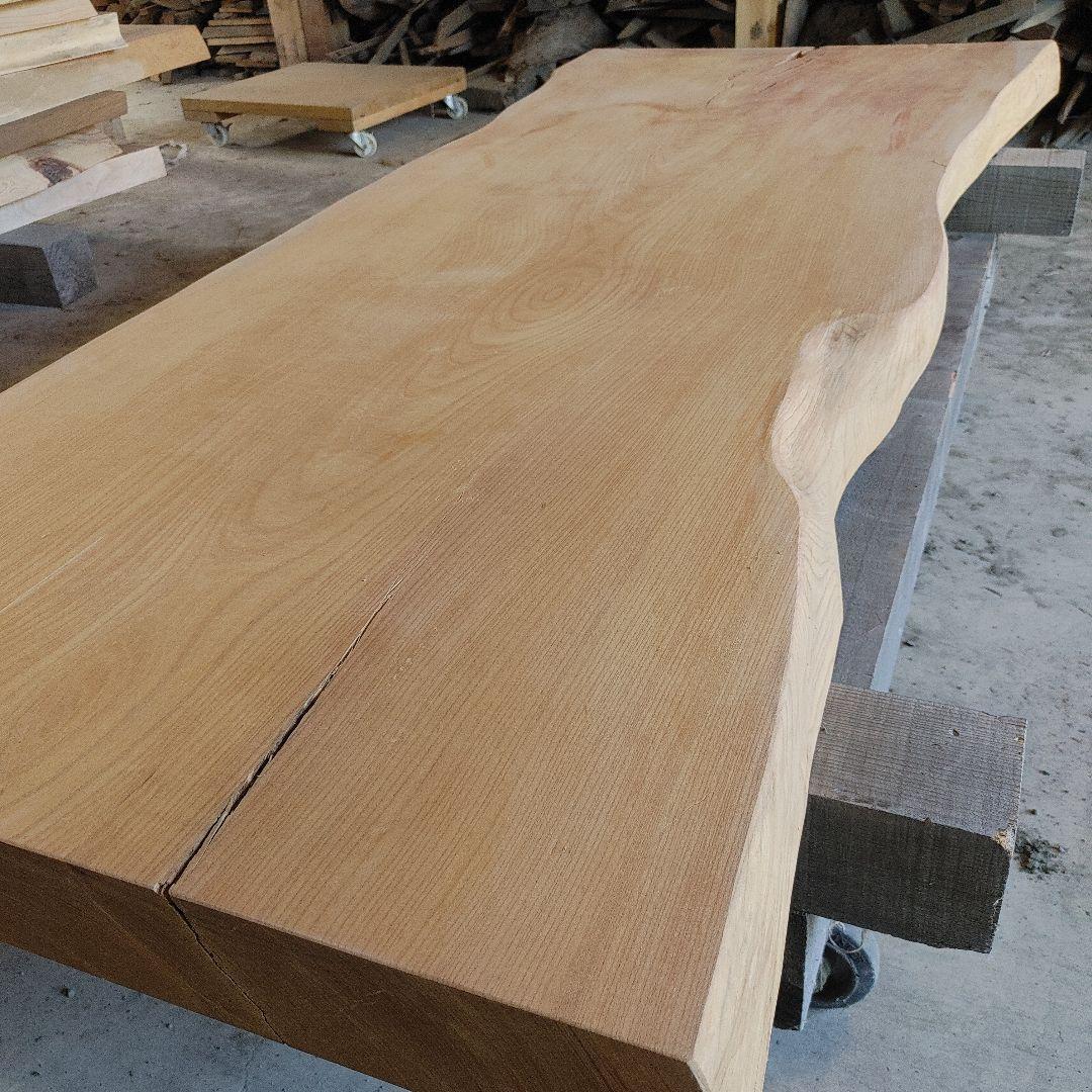 送料込み　一枚板　神代ケヤキ　無垢材　天板　テーブル　カウンター DIY番号37